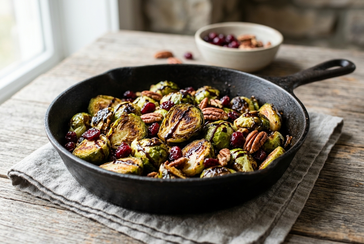 Balsamic Roasted Brussels Sprouts