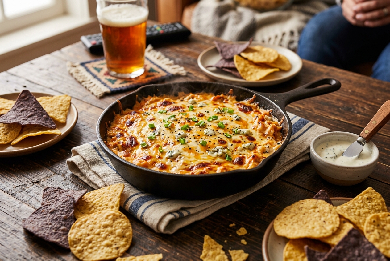 Buffalo Chicken Dip — finished dish