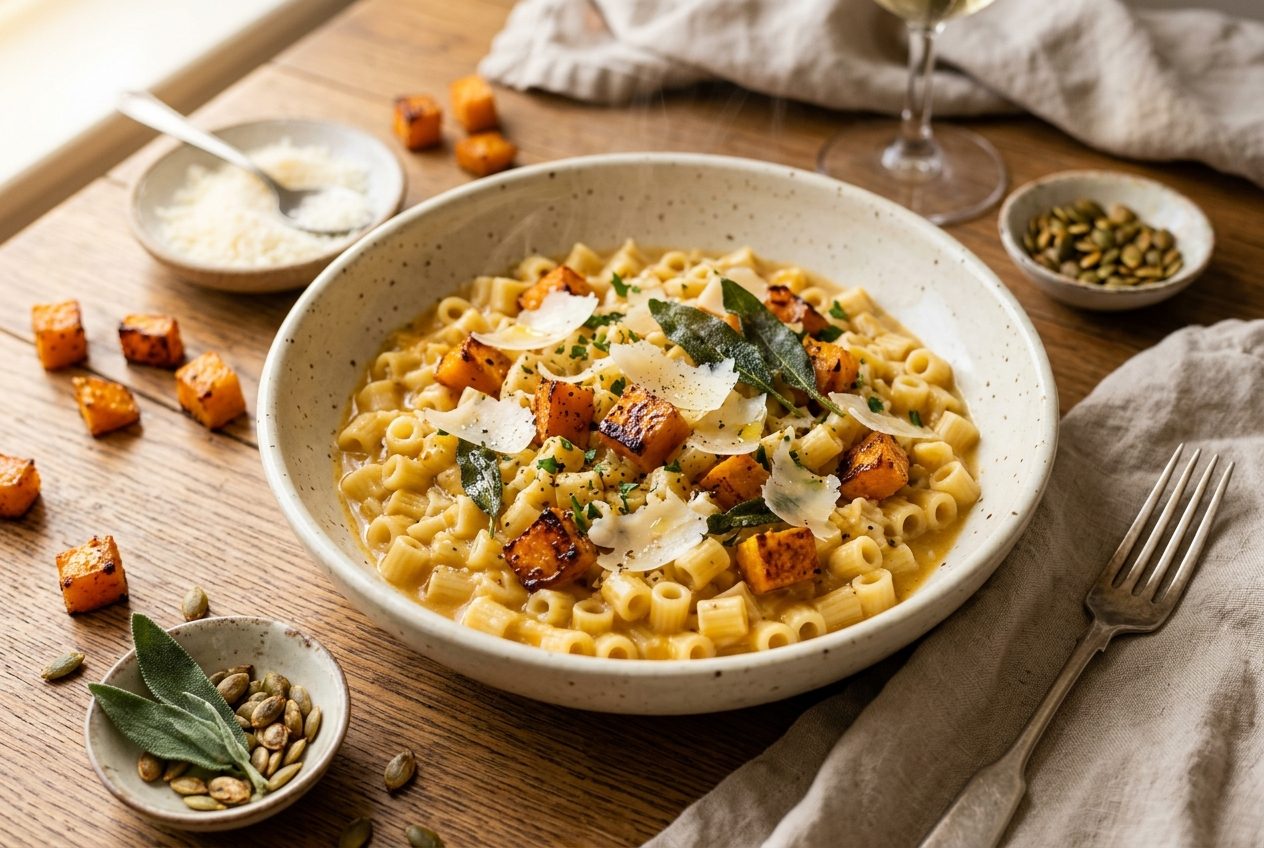 Butternut Squash Pastasotto — finished dish