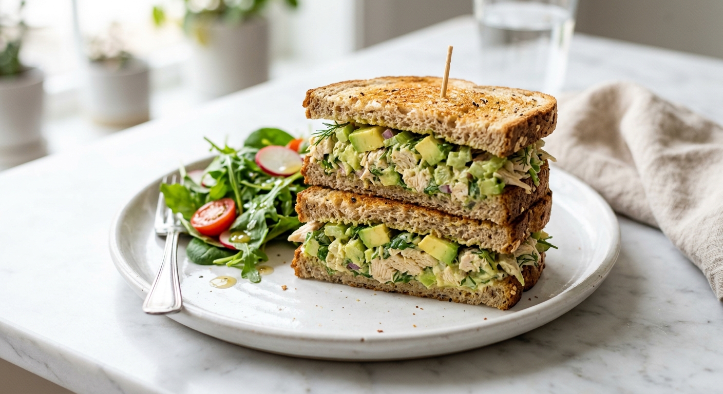 Chicken Avocado Salad Sandwich