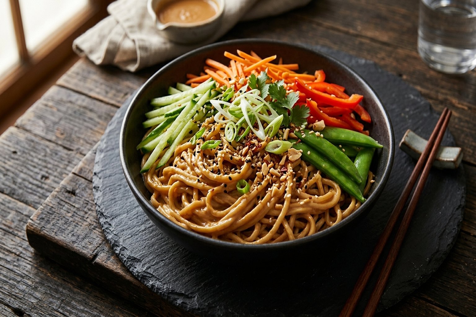 Cold Sesame Noodle Bowl