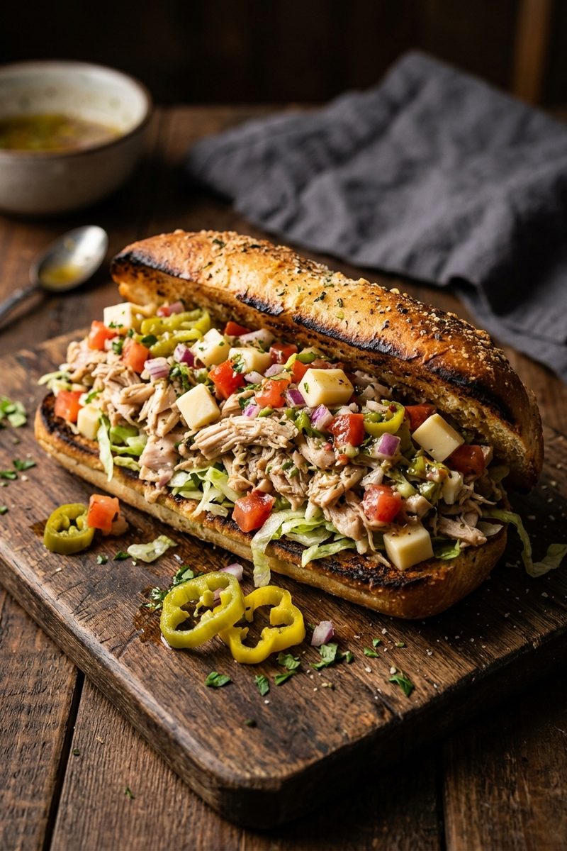 Crockpot Chopped Sandwich — finished dish