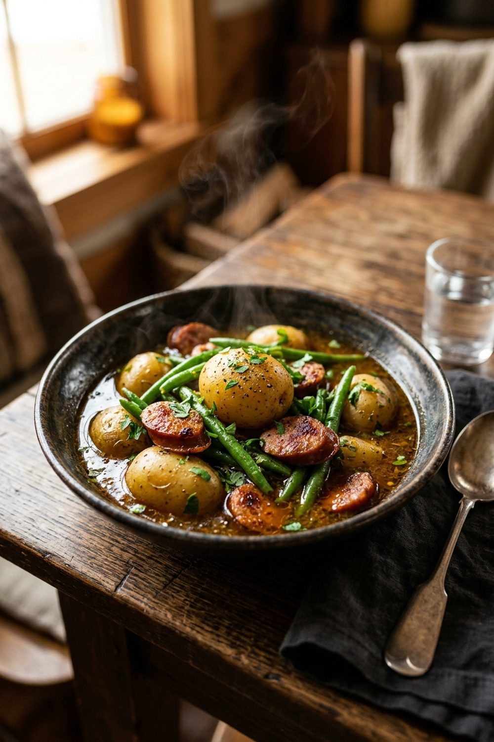 Crockpot 'Swamp Potatoes' — finished dish