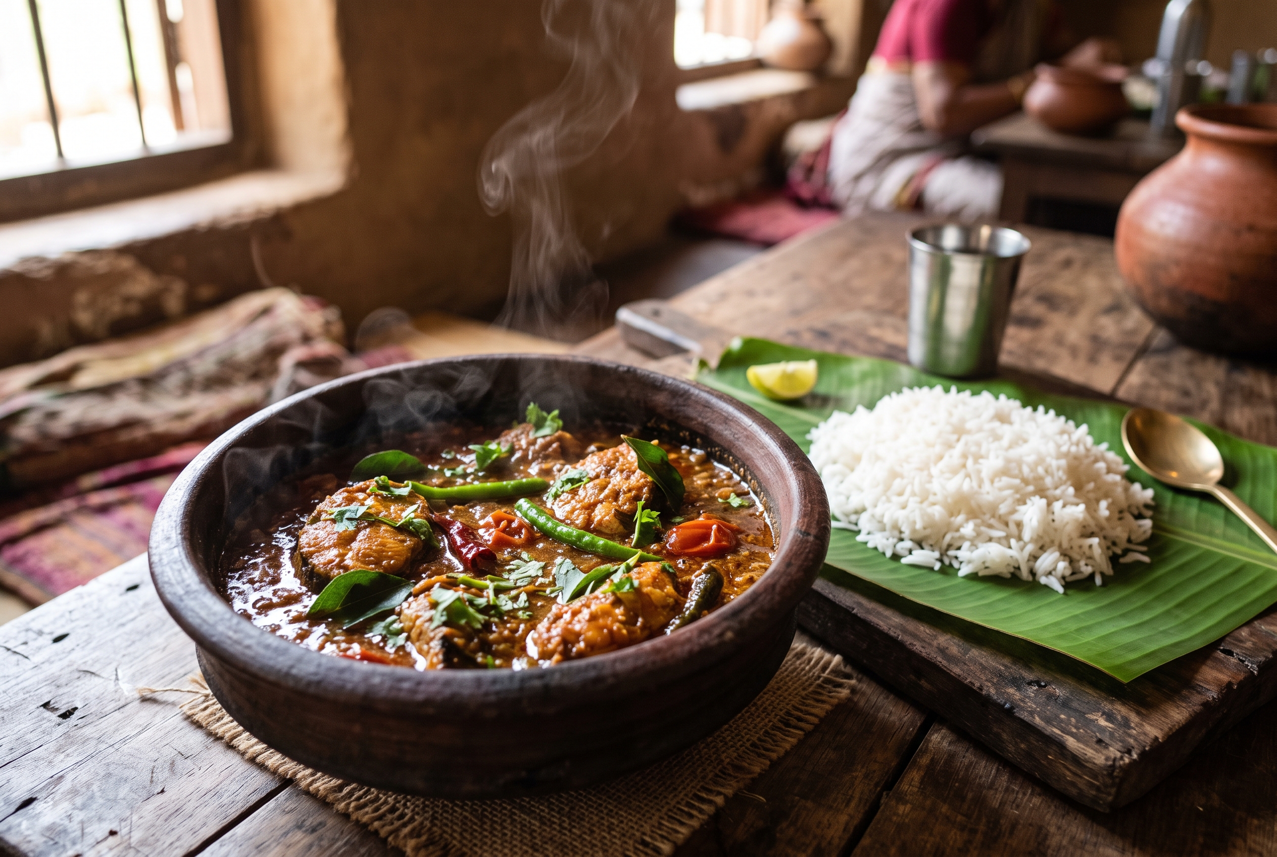 Fish Curry (Meen Kulambu) — finished dish