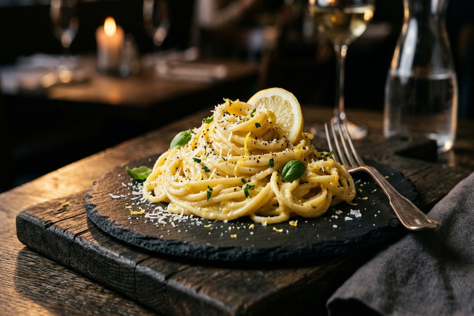 Frozen Lemon Pasta — finished dish