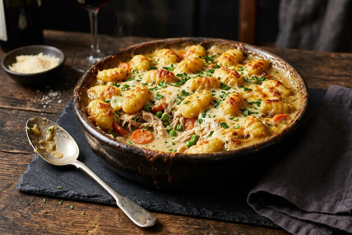 Gnocchi Chicken Pot Pie — finished dish