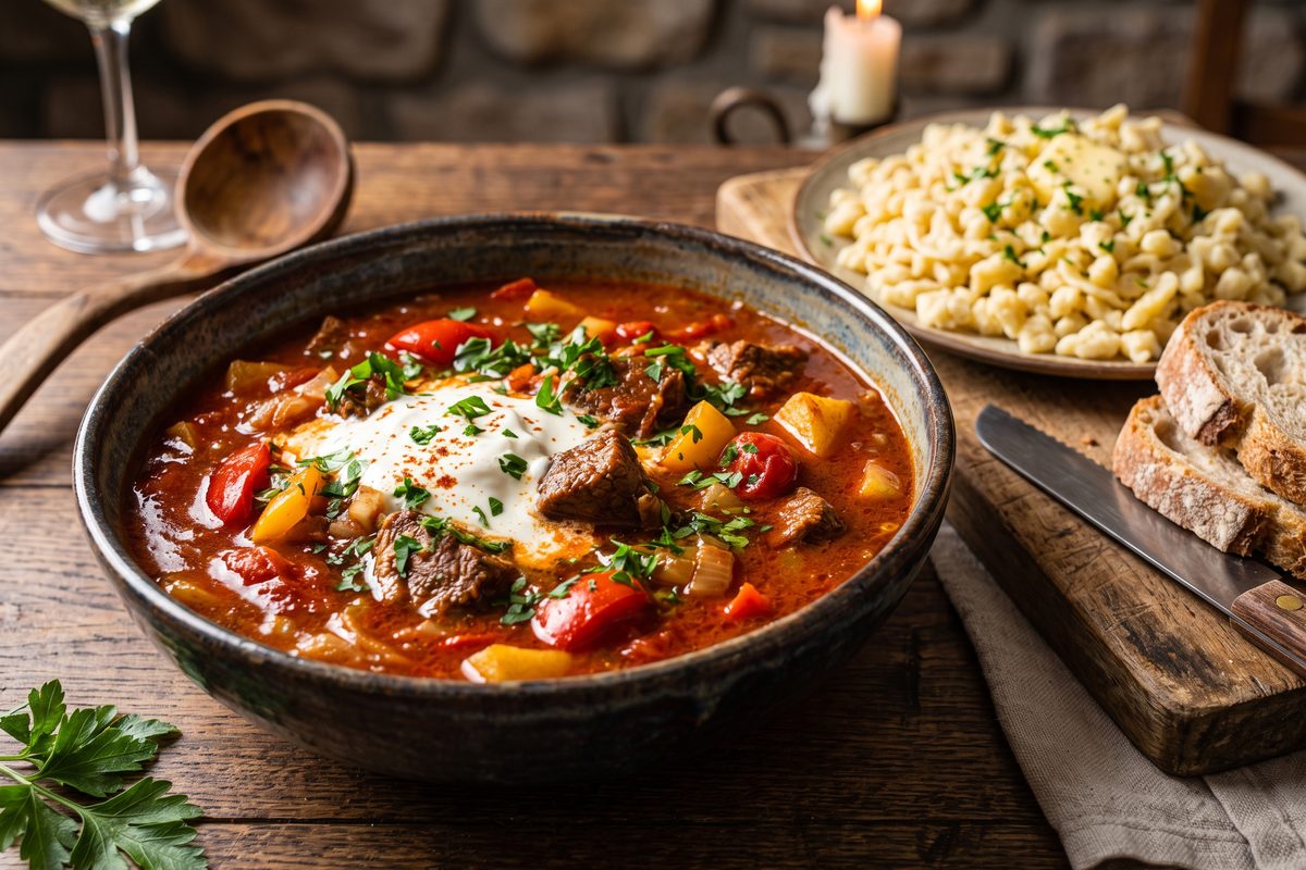 Hungarian Goulash — finished dish