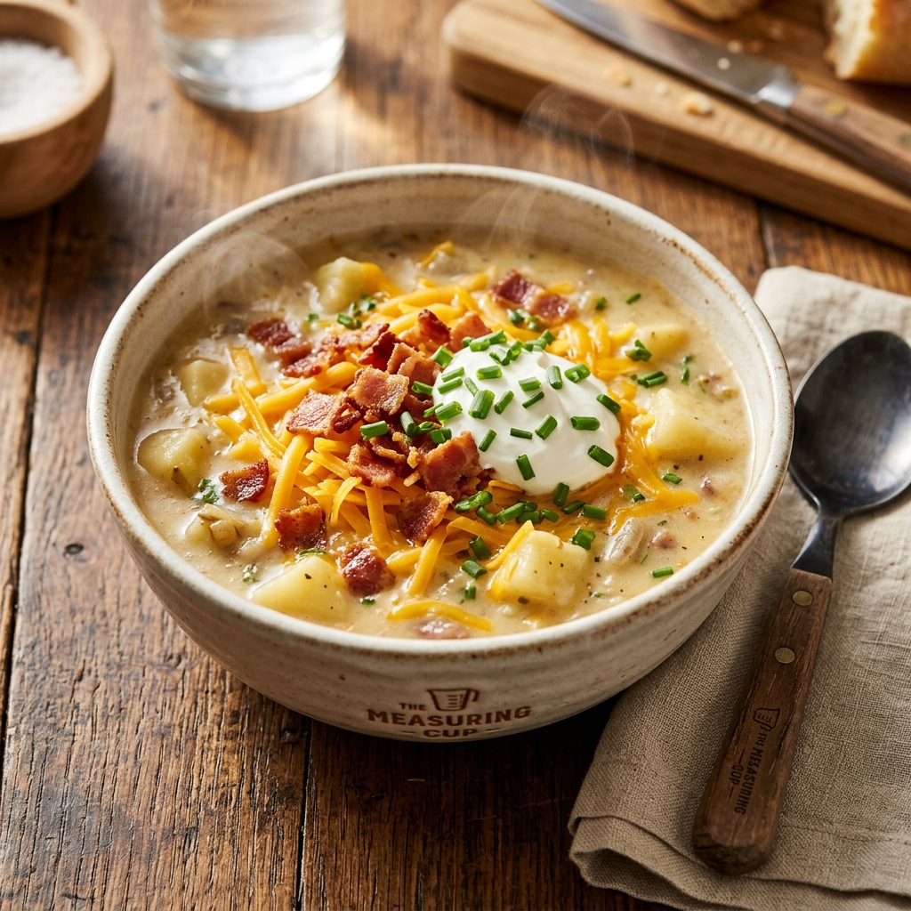 Loaded Baked Potato Soup — finished dish