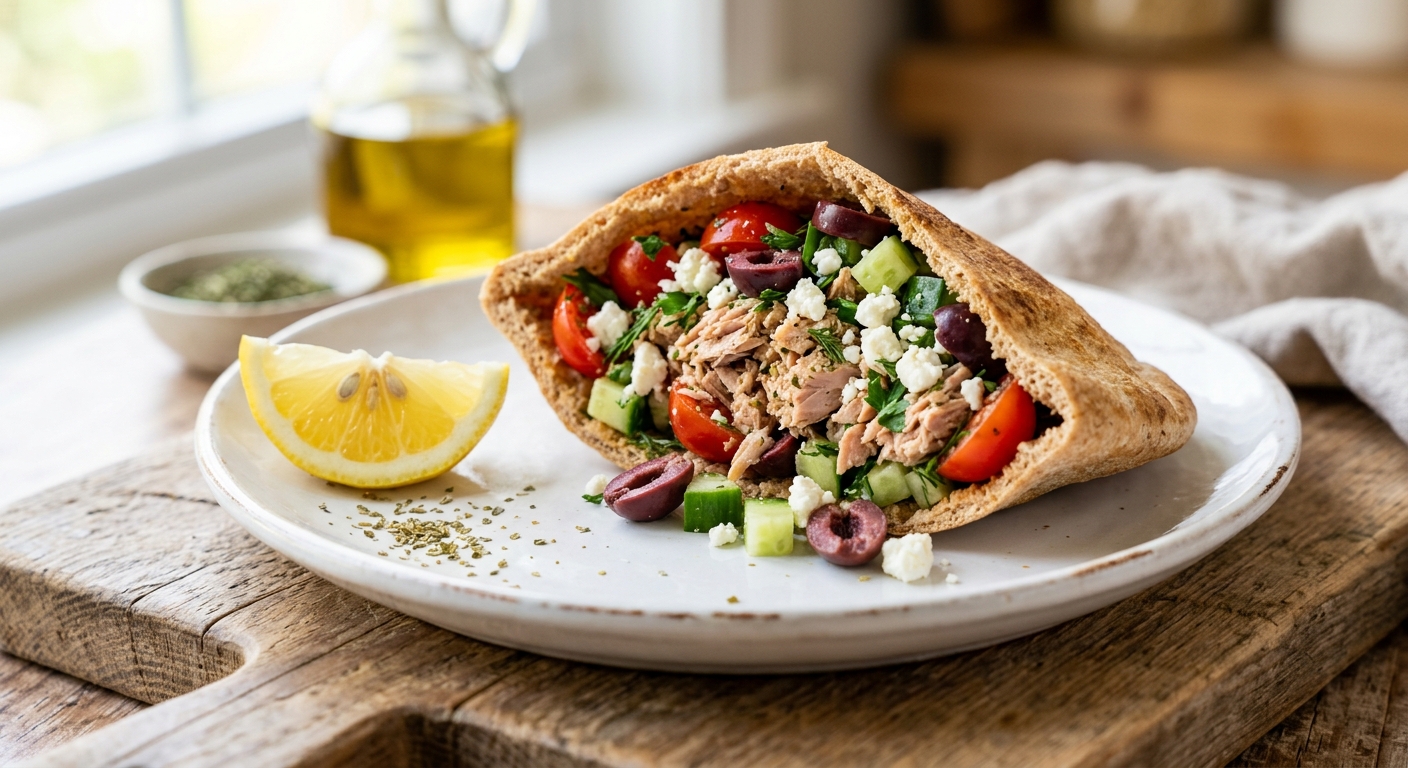 Mediterranean Tuna Pita
