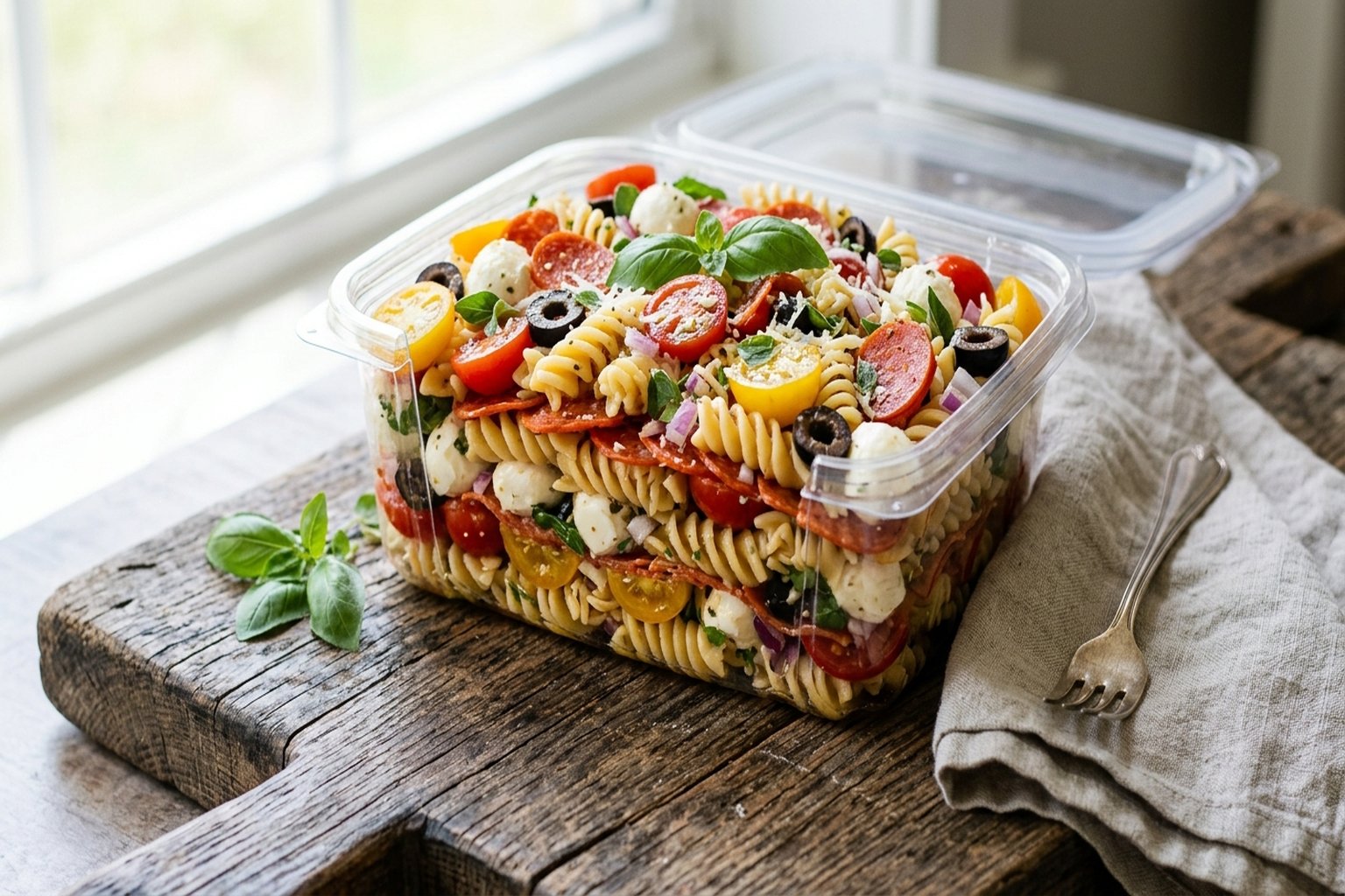 Pizza Pasta Salad Lunchbox