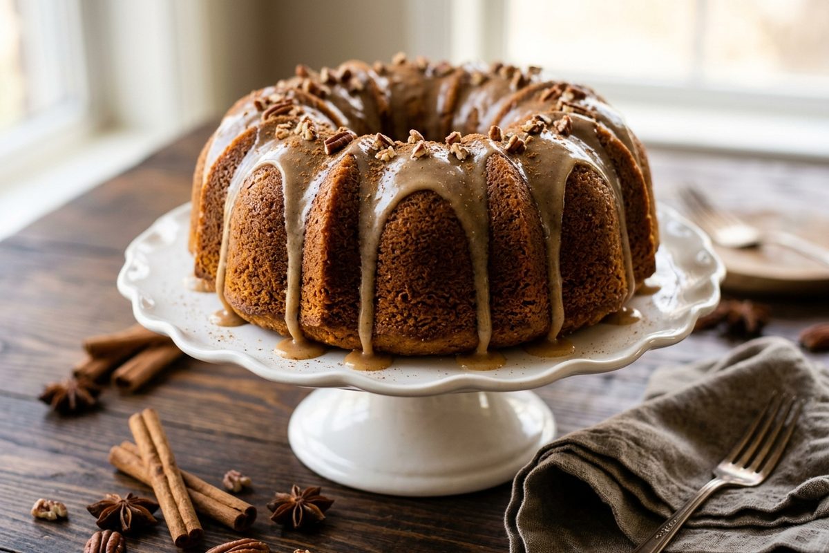 Pumpkin Bundt Cake — finished dish