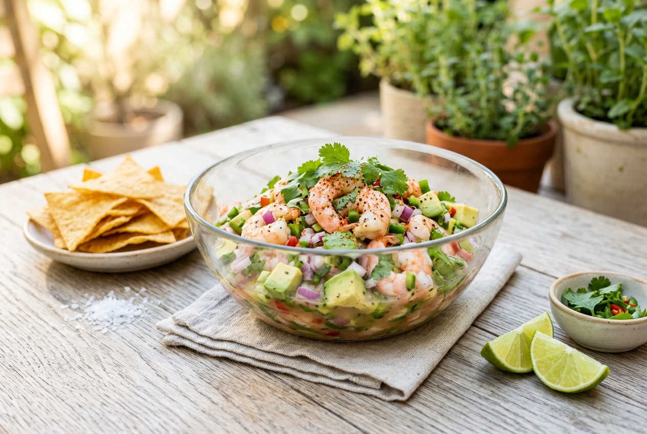 Shrimp Ceviche — finished dish