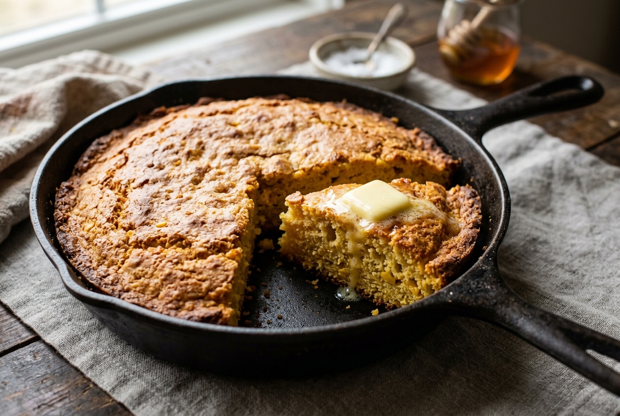 Skillet Cornbread — finished dish