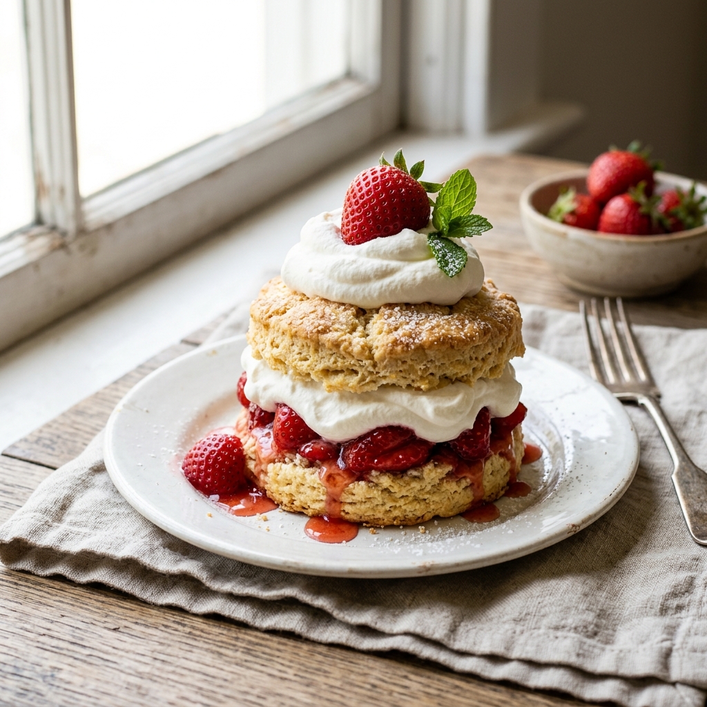 Strawberry Shortcake — finished dish