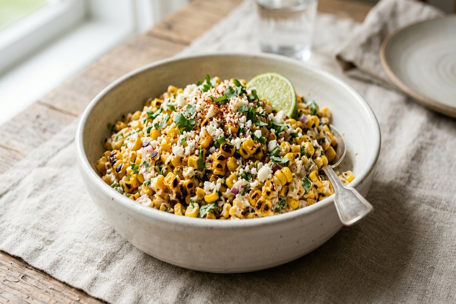 Tajín-Grilled Corn Salad