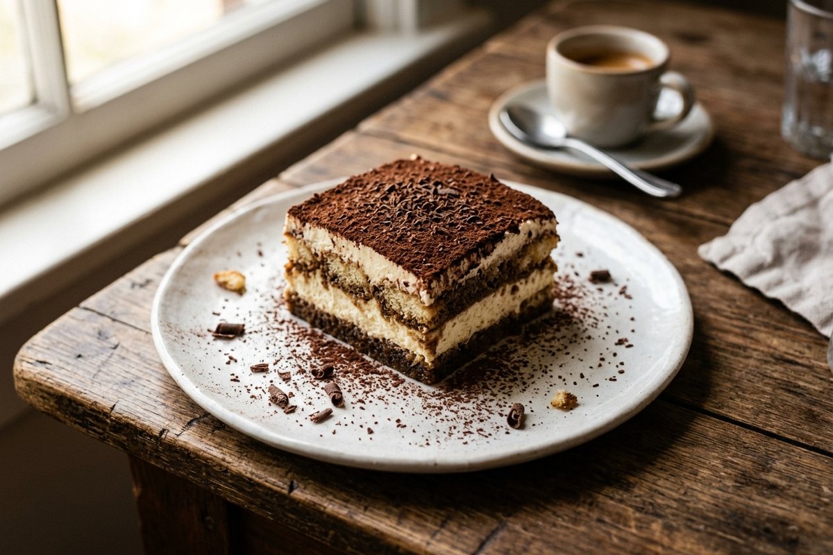 Classic Tiramisu — finished dish