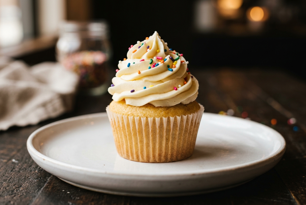 Vanilla Cupcakes with Buttercream